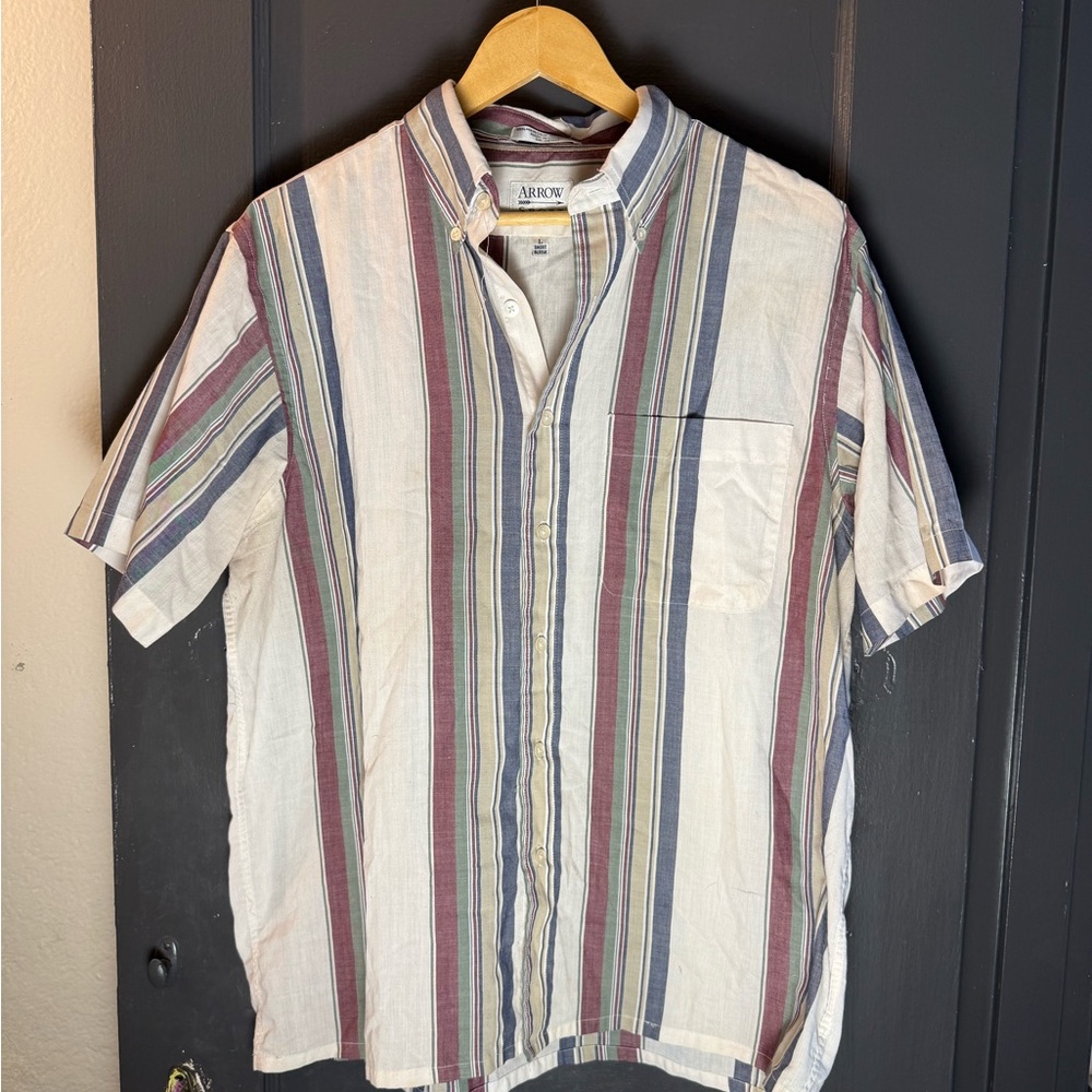 Arrow Men's Multicolor Striped Shirt